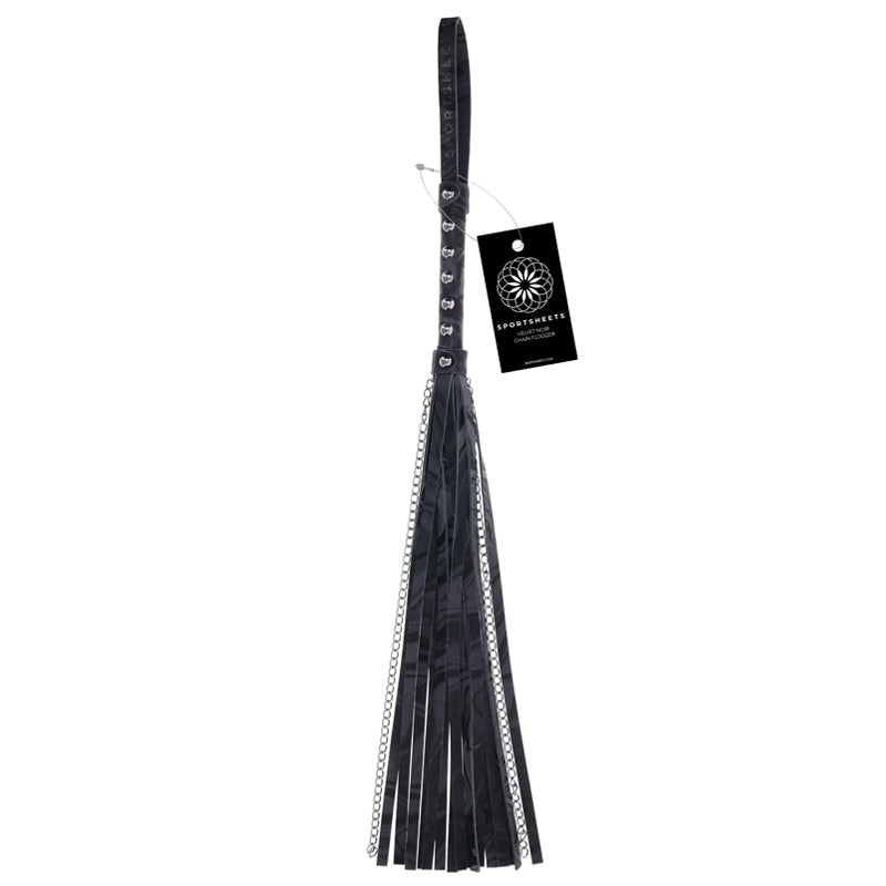 Velvet Noir Chain Flogger