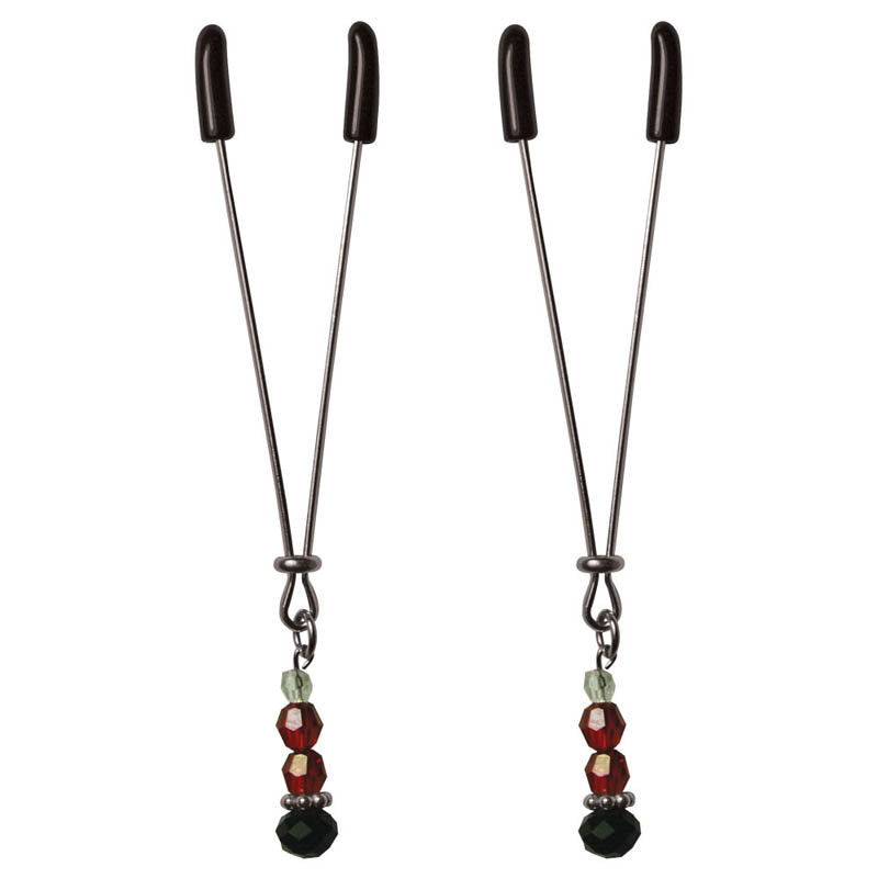 Sex & Mischief Ruby Black Nipple Clips
