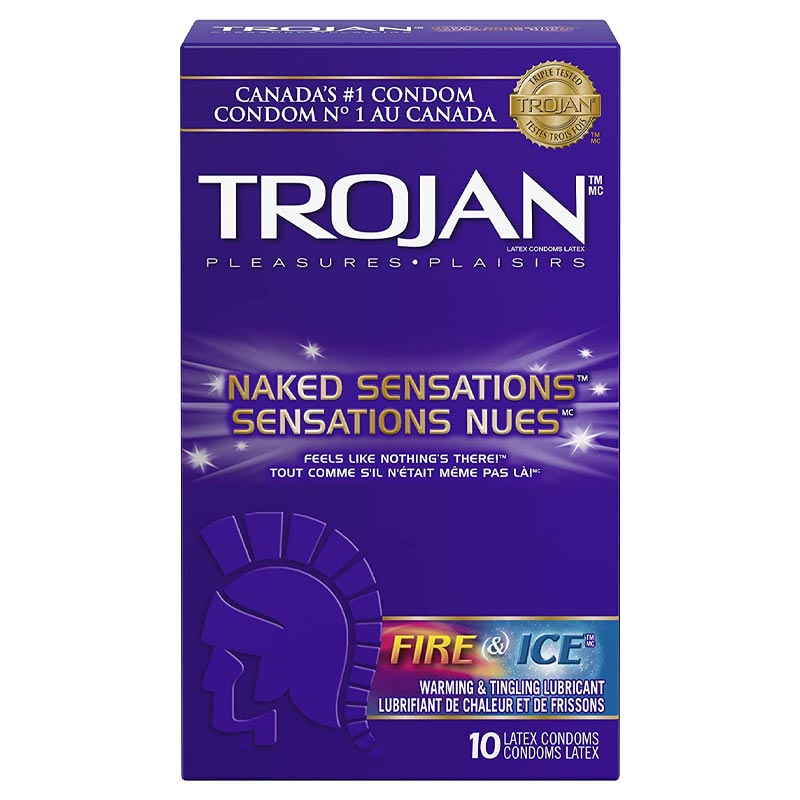 Trojan Naked Sensations Fire & Ice Condoms