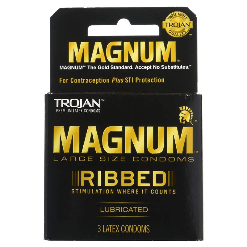 Trojan Magnum Ribbed Condoms
