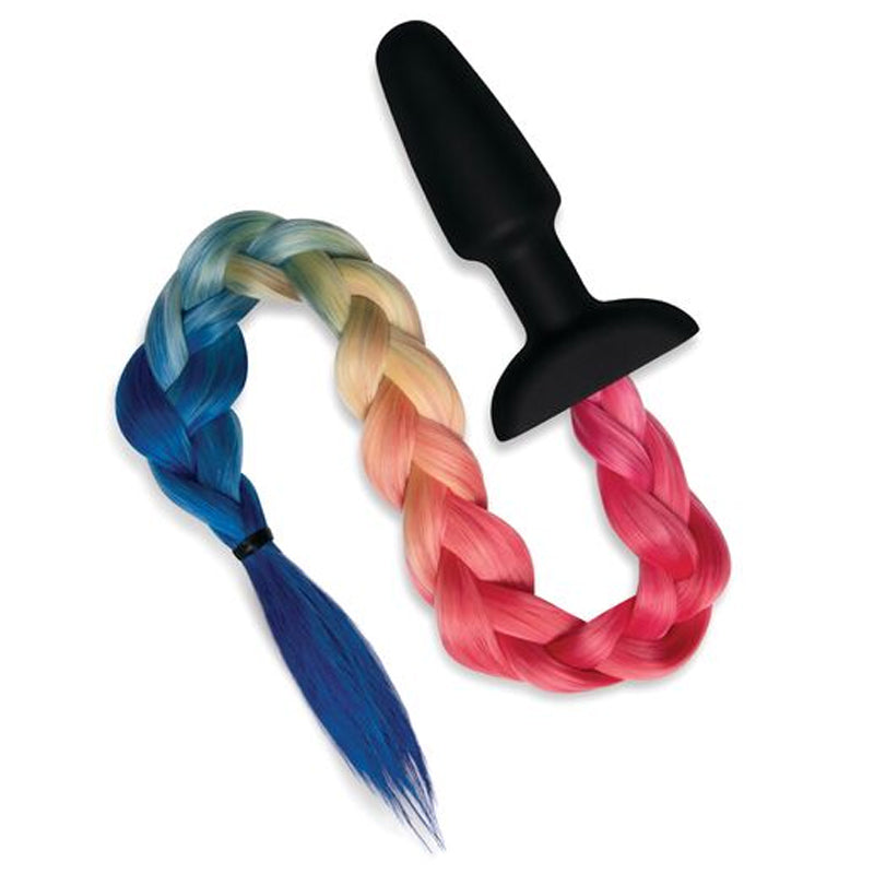 Silicone Plug With Rainbow Tail