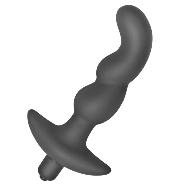 Onyx Silicone Vibrating Anal Plug