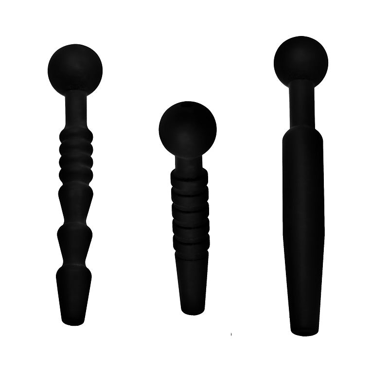 Dark Rods 3 Piece Silicone Penis Plug Set