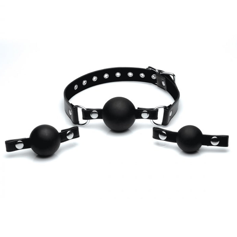 Interchangeable Silicone Ball Gag Set