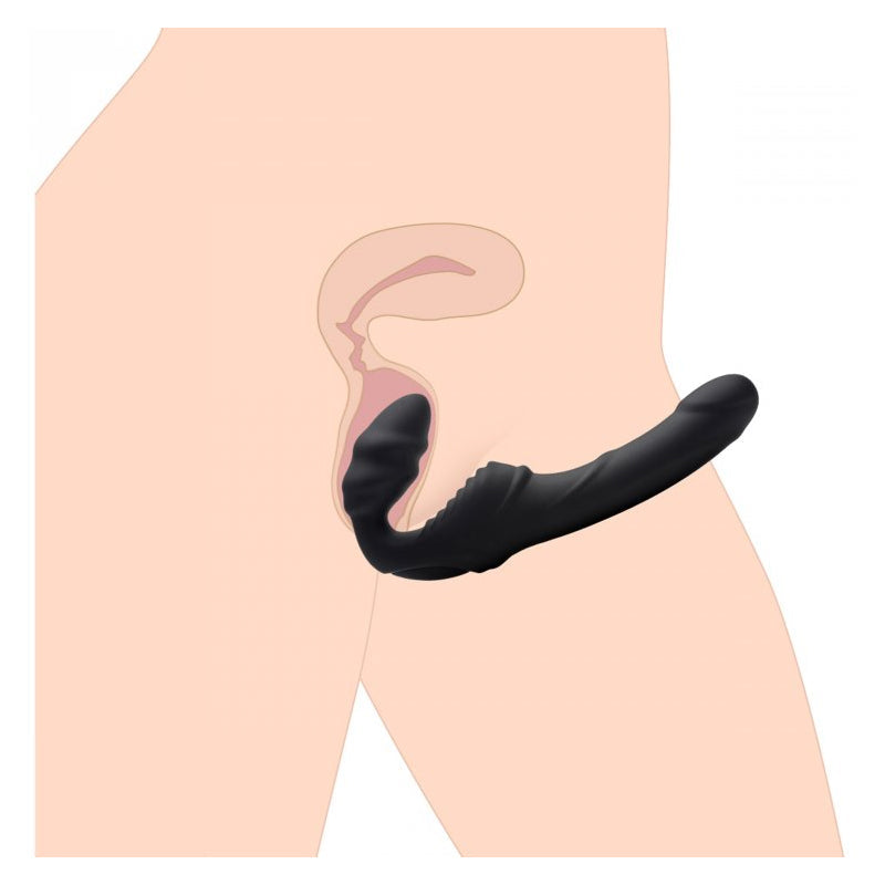 Slim Rider Vibrating Strapless Strap On