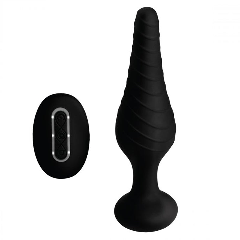 Silicone Vibrating Anal Plug with Remote Control