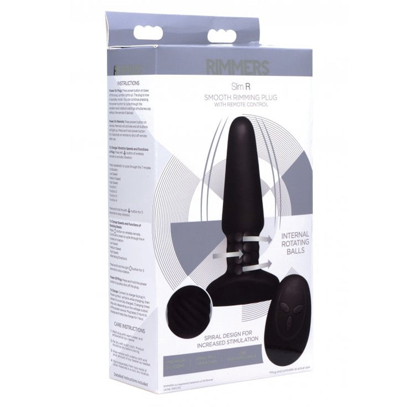 Slim R Smooth Rimming Plug with Remote Control