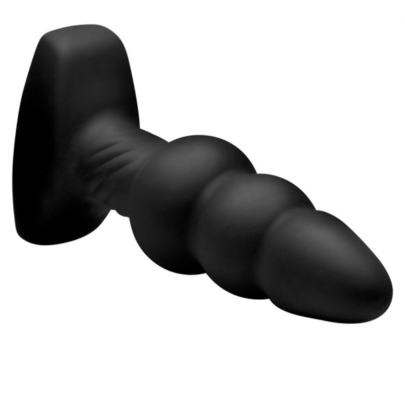 Slim I Rippled Rimming Plug with Remote Control