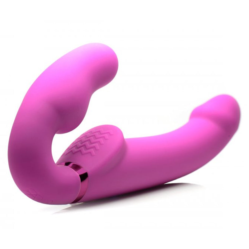 10x Evoke Ergo Fit Inflatable & Vibrating Silicone Strapless Strap-on