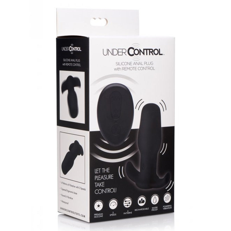 Silicone Anal Plug with Remote Control