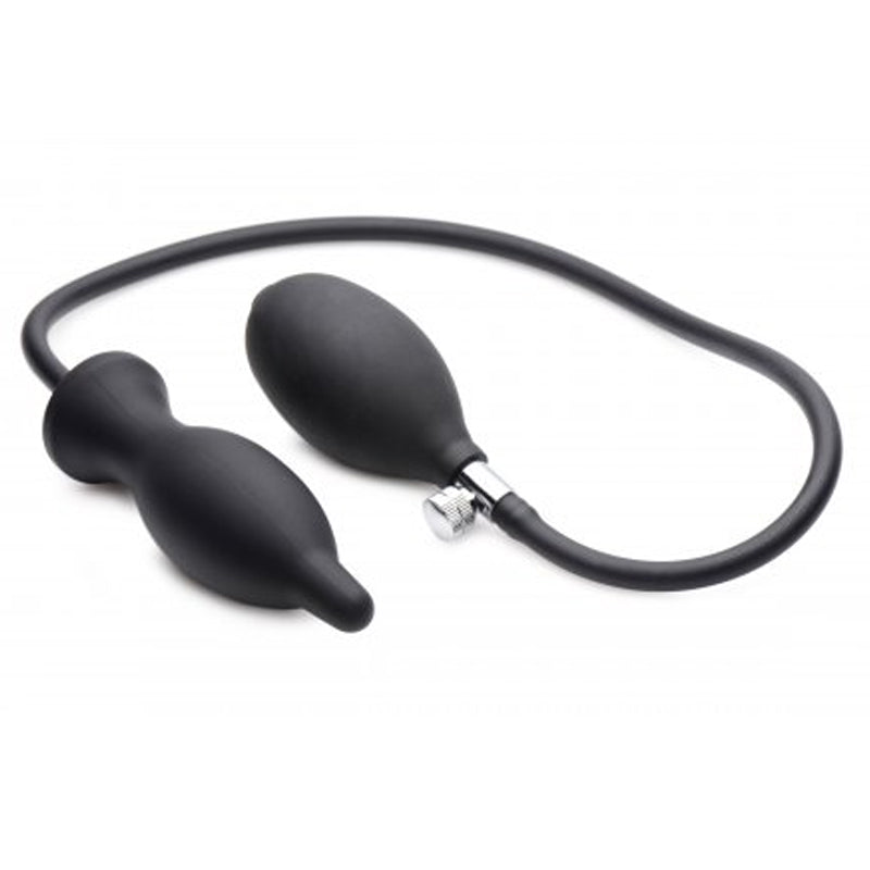 Dark Inflator Inflatable Silicone Anal Plug