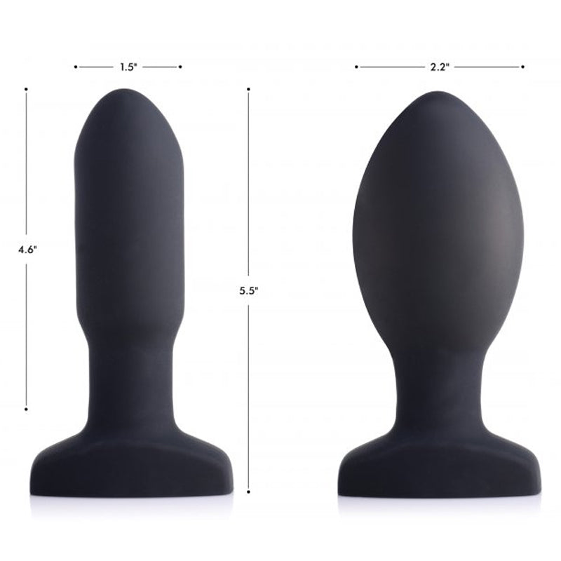 Worlds First Remote Control Inflatable 10X Vibrating Missile Silicone Anal Plug