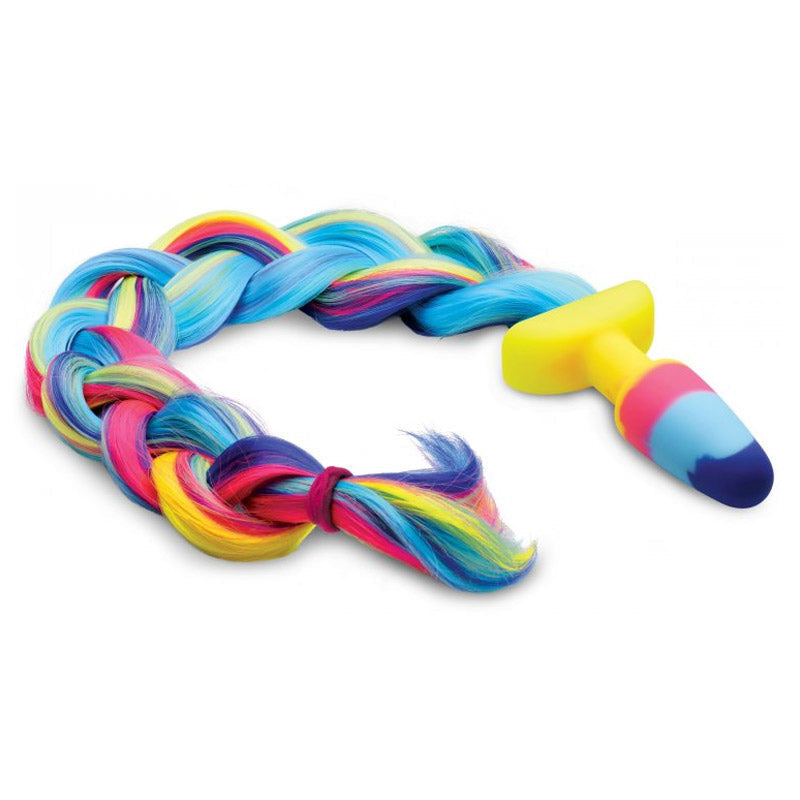 Rainbow Unicorn Tail Anal Plug