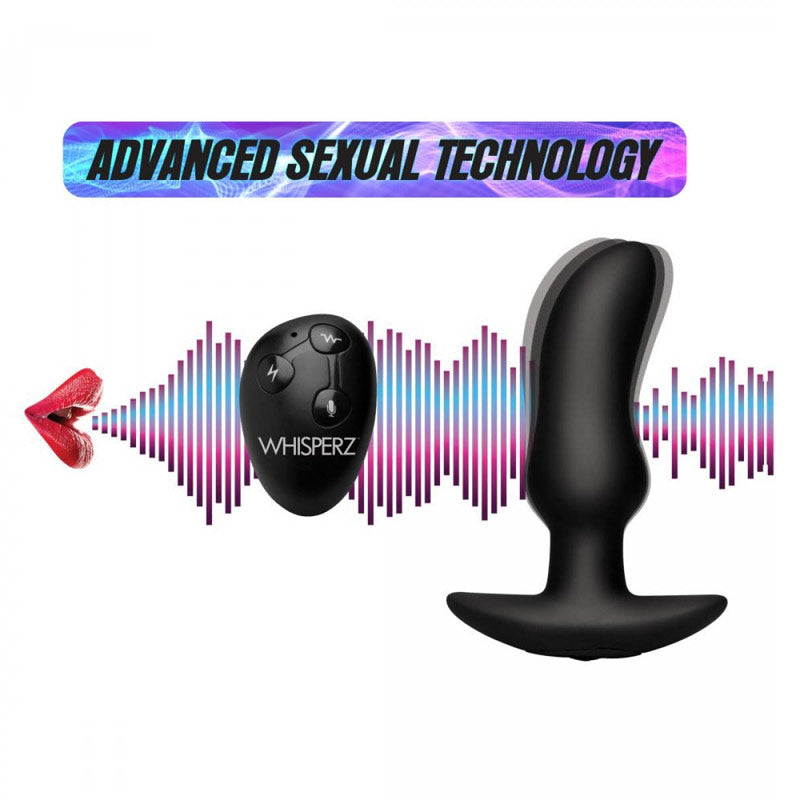Whipserz Voice Activated 10X Vibrating Prostate Plug with Remote Control
