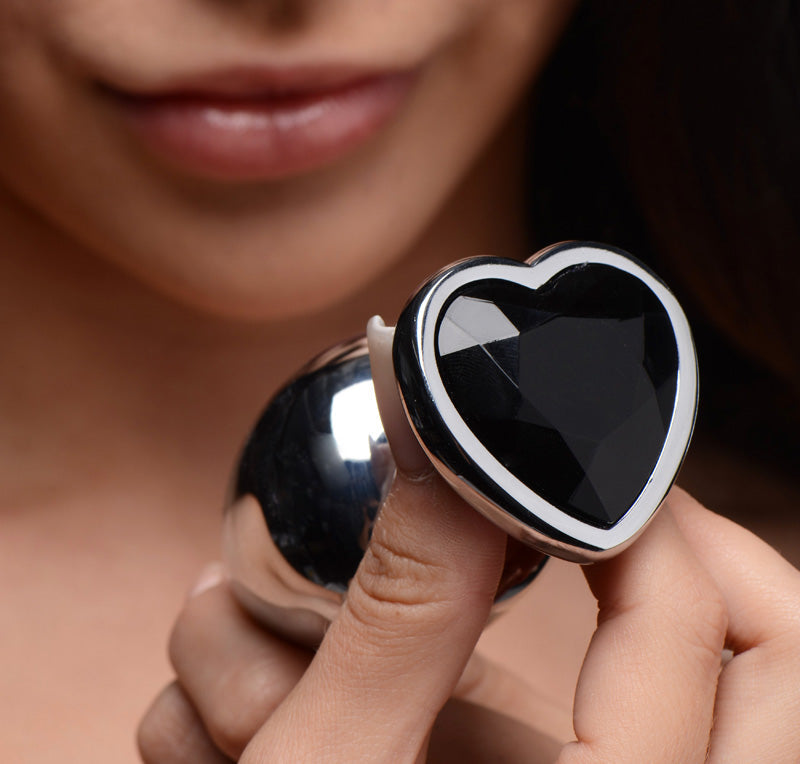 Black Heart Gem Anal Plug