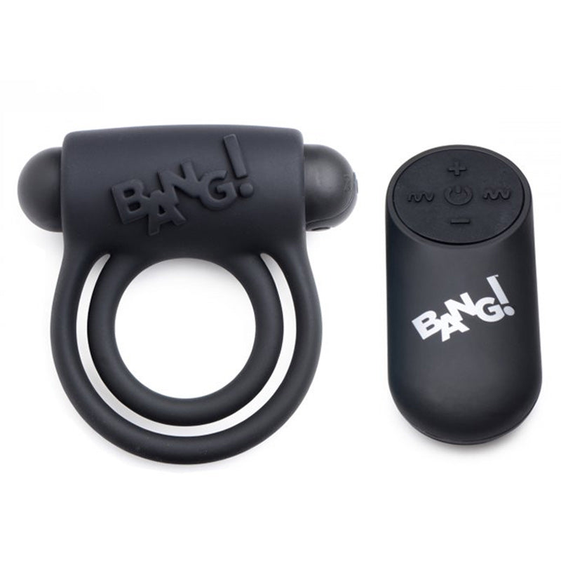 Bang Silicone Cock Ring & Bullet With Remote Control