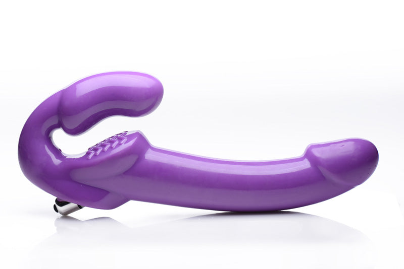 7X Revolver Thick Vibrating Strapless Strap-On