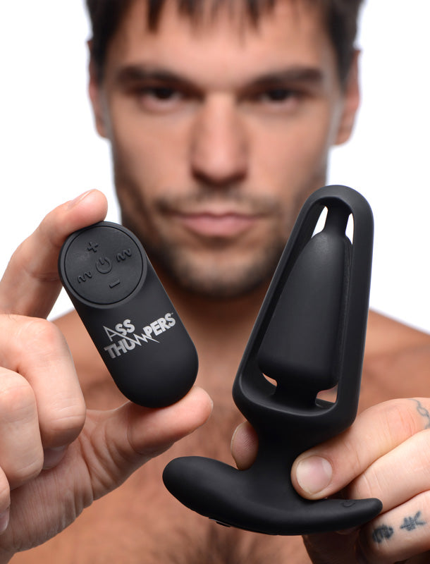 Power Plug 7X Hollow Anal Plug with Remote Control