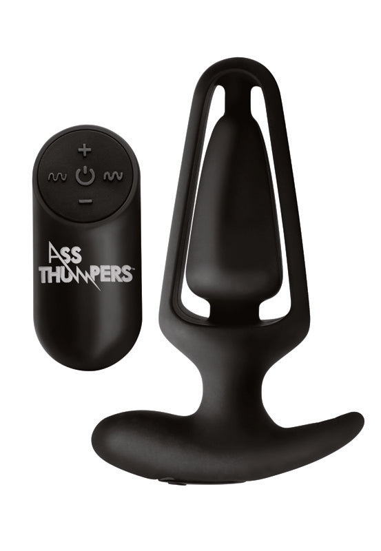 Power Plug 7X Hollow Anal Plug with Remote Control