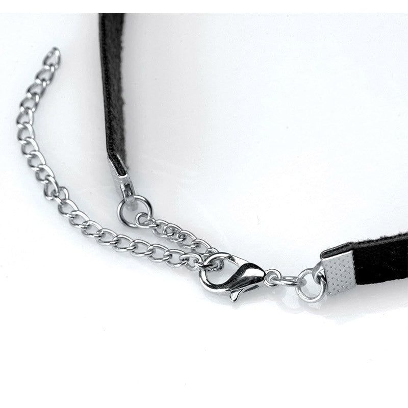 Lush Pet Silver Ring Slim Choker