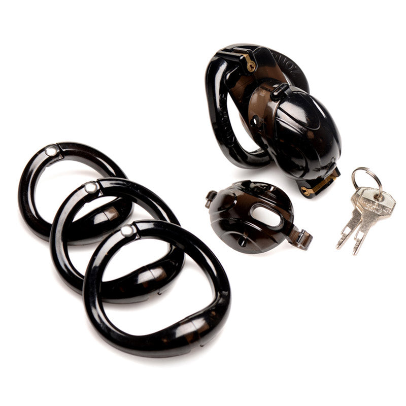 Double Lockdown Locking Customizable Chastity Cage