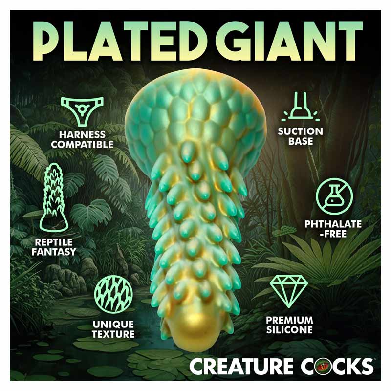 Creature Cocks Stegosaurus Spiky Reptile Dildo
