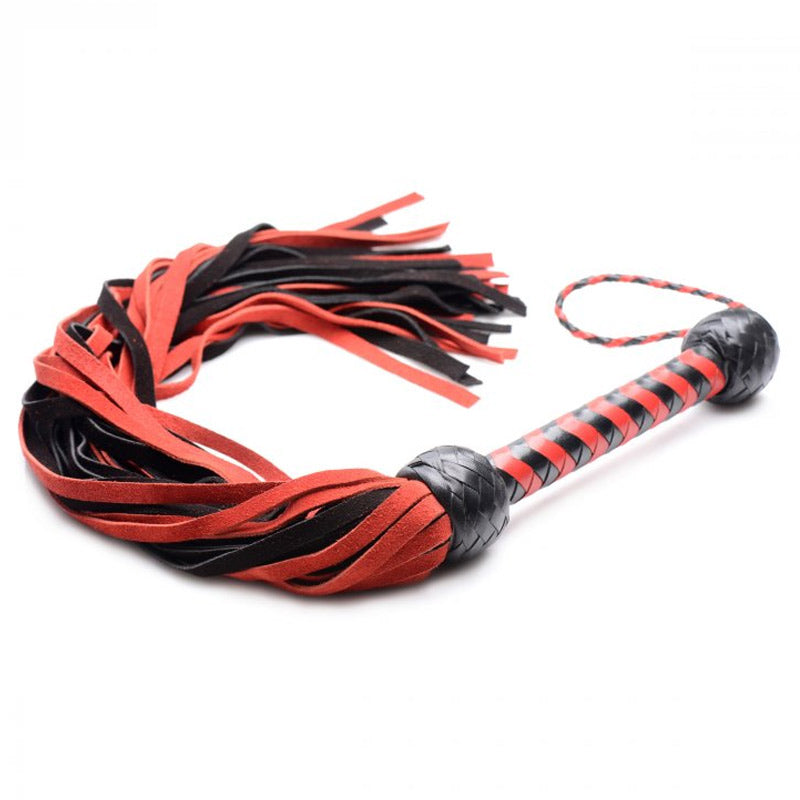 Black and Red Suede Flogger
