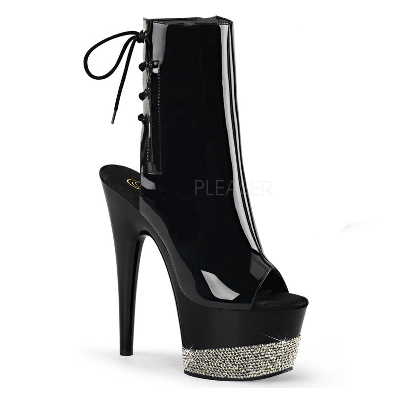 ADORE-1018 Rhinestone Accent Heel