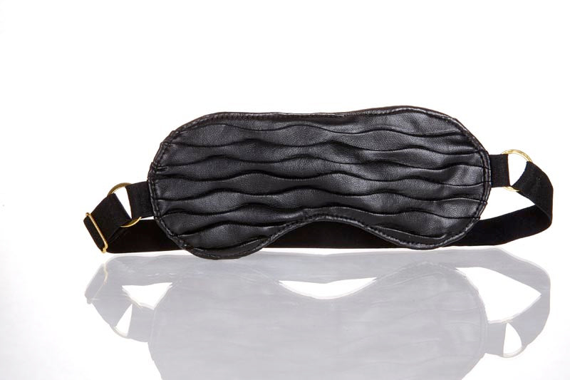 Adore Soft Rouched Faux Leather Mask