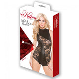 Kitten Lace & Wet Look Tease Jumper