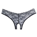 Allure Open Panty With Lace Front & Lace Strap Back