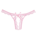 Adore Peach-Y Lace And Mesh Open Panty