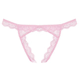 Adore Peach-Y Lace And Mesh Open Panty