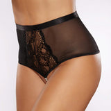 Allure Dare Me High Waisted Mesh & Lace Pearl Thong