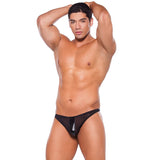 Zeus Wet Look & Hot Mesh Thong