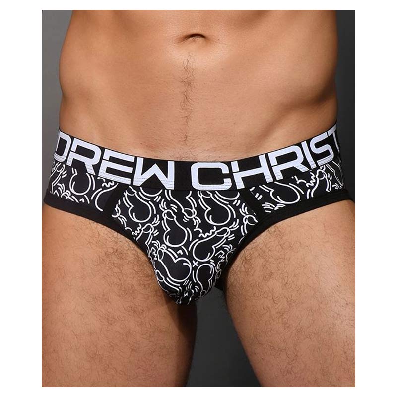 Andrew Christian Pop Art Penis Brief with Almost Naked