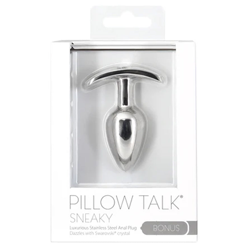 Sneaky Luxurious Stainless Steel Anal Plug With Swarovski Crystal
