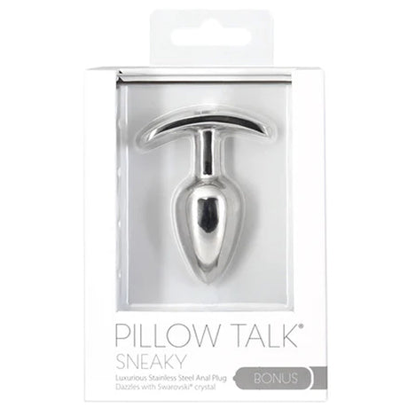Sneaky Luxurious Stainless Steel Anal Plug With Swarovski Crystal