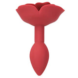 Red Rose Silicone Anal Plug