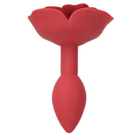 Red Rose Silicone Anal Plug