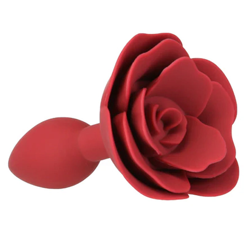 Red Rose Silicone Anal Plug