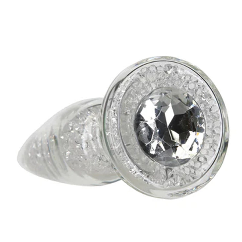Fancy Luxurious Glass Anal Plug