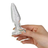 Fancy Luxurious Glass Anal Plug
