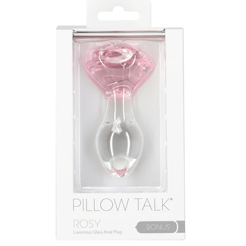 Rosy Luxurious Glass Anal Plug