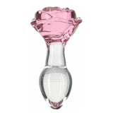 Rosy Luxurious Glass Anal Plug