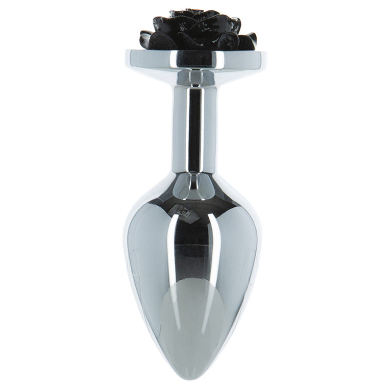 Lux Active - Rose 3.5 Inch Metal Butt Plug