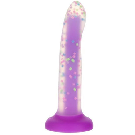 Rave Addiction 8 Inch Purple Confetti Dildo