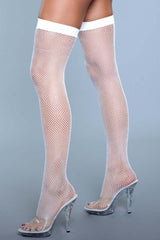 Fishnet Thigh Highs With Backseam