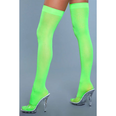 Opaque Nylon Thigh Highs