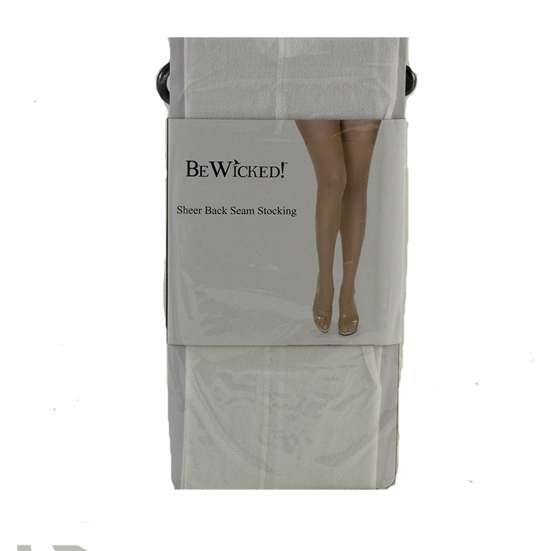 Sheer Stockings With Back Seam
